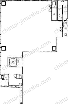 松竹倶楽部ビル3階の間取図