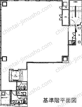 松竹倶楽部ビル9階の間取図