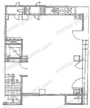MGB麻布十番5階の間取図