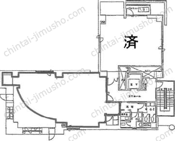 ルート西池袋ビル9階の間取図