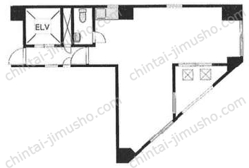 下総屋ビル2階の間取図