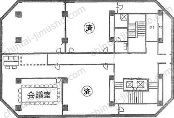 新橋駅前ビル2号館の間取図