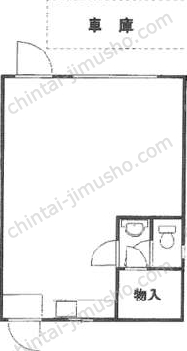 土屋マンション1階の間取図