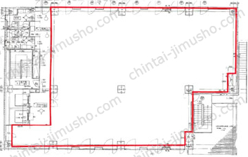 T&Tビル4階の間取図