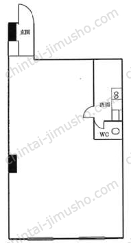 西山興業赤坂ビル6階の間取図