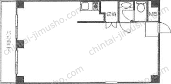 代々木シティホームズ10階の間取図