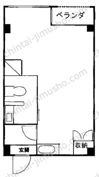 鯉江ビル4階の間取図