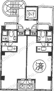 広尾ファイブビル7階の間取図