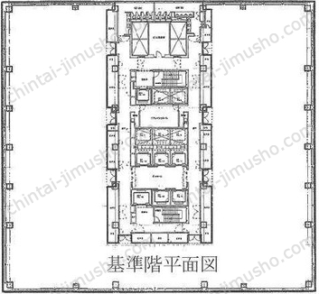 東京サンケイビル27階の間取図