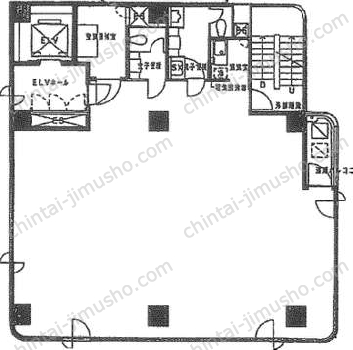 日本橋人形町石井ビル3階の間取図