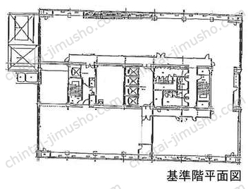 JRE芝二丁目大門ビル7階の間取図