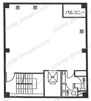 昭美京橋第一ビル5階の間取図