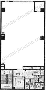 HF池袋ビルディング7階の間取図