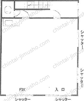 精華ビル1階の間取図