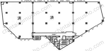 いちご神宮前ビル2階の間取図