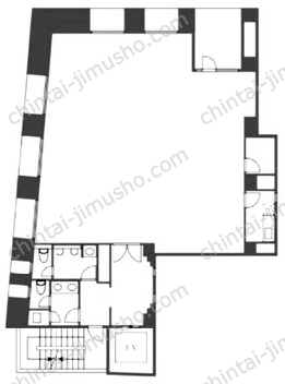 淡路町MHビル6階の間取図