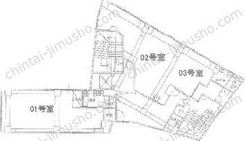 三元ビル6階の間取図