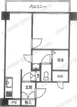 恵比寿壱番館5階の間取図