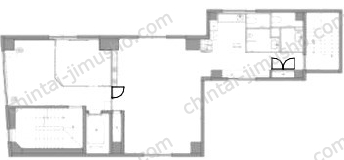 NOVEL WORK Iwamotochoの間取図