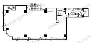 オーキッドプレイス蛎殻町ビル6Fの間取図