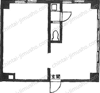 新宿マンションの間取図