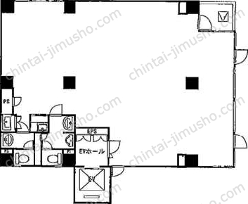 第一登茂ビル4階の間取図
