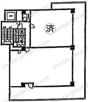 曙ビル5階の間取図