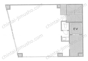 GINZA上野ビル2階の間取図