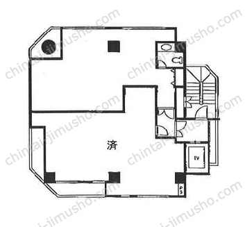 赤坂OSビル5階の間取図