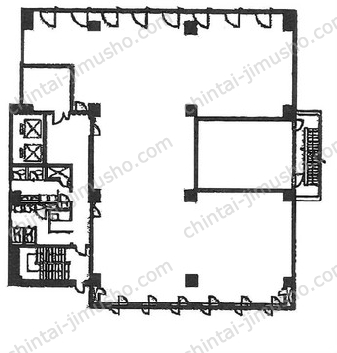 西新宿松屋ビルの間取図