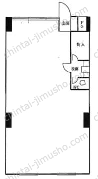 西山興業赤坂ビル4階の間取図