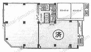 大橋御苑駅ビルの間取図