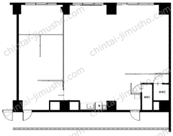 秀和築地レジデンス2Fの間取図