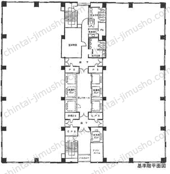 大崎ニューシティ4号館／新大崎勧業ビル14階の間取図
