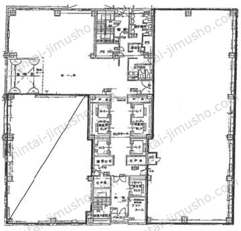 大崎ニューシティ4号館／新大崎勧業ビル3階の間取図