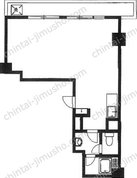 トーア新富マンション7階の間取図
