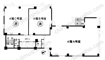 西新宿K-1ビル4Fの間取図