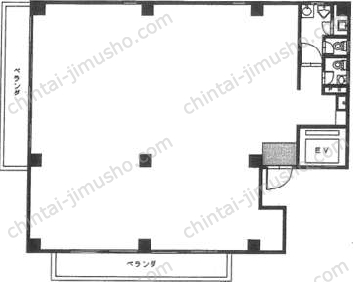 エビスKATOHビル6階の間取図