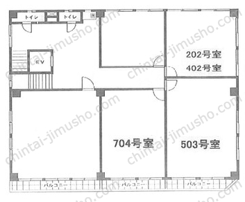 山京ビル本館の間取図