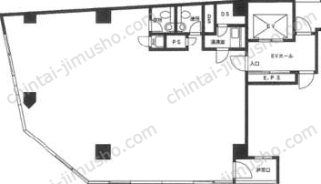 新宿KMビル2階の間取図