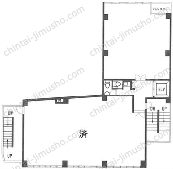茅場町K-1ビルの間取図