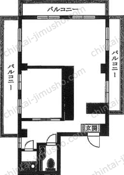 麹町シャインビル3階の間取図