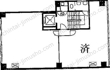 虎ノ門南ビルの間取図