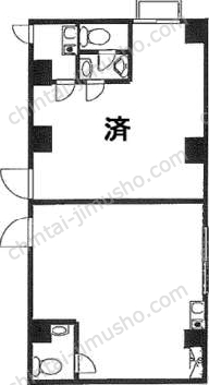 ユニオンビル工新3階の間取図