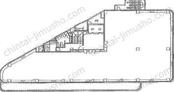 KDX高田馬場ビル7階の間取図