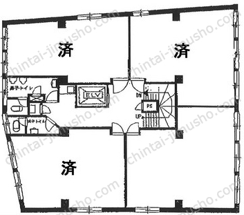 ヤマギビルの間取図