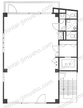 SHIBATA BLDⅢ4階の間取図