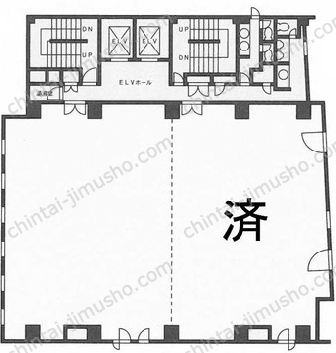 飯野ビル6階の間取図