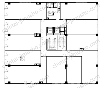 大久保フジビル5Fの間取図