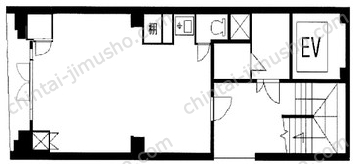 神トラビル1Fの間取図